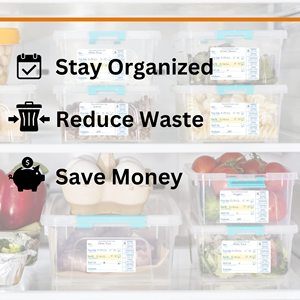 Cuộn hòa tan thực phẩm nhãn 500 cái nước hòa tan sticker có thể tháo rời thực phẩm lưu trữ <span class=keywords><strong>Stickers</strong></span> cho xoay trong nhà bếp, nhà hàng - Product Image 4