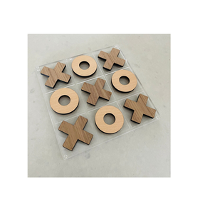 Jeu de plateau acrylique simple Tic Tac Toe XO Chess pour Hours Of And Strategy pour le meilleur produit avec produit en vente - Product Image 2