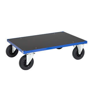 Industrial Shopping Enclosed <b>Platform</b> <b>Trolley</b> with Four- Three-Wheel Options Customizable Hand <b>Trolley</b> for Warehouse Storage - Product Image 1