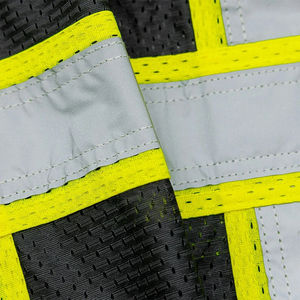 Sécurité dernier design logo couleur personnalisée sécurité haute visibilité gilet réfléchissant avant fermeture éclair gilets de sécurité Hi Viz - Product Image 4