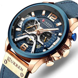 Montre de sport étanche avec bracelet en cuir, montres mécaniques - Product Image 1