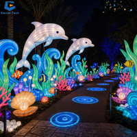 Projets de festival des lanternes sur le thème de l'océan avec des solutions d'éclairage clés en main pour les parcs à thème, les aquariums et les destinations touristiques culturelles