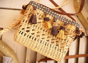 กระเป๋าผักตบชวาขายดีที่สุด สำหรับพกพาสิ่งของส่วนตัว ช้อปปิ้ง และใช้ในชีวิตประจำวัน ผลิตจากเวียดนาม - Product Image 5