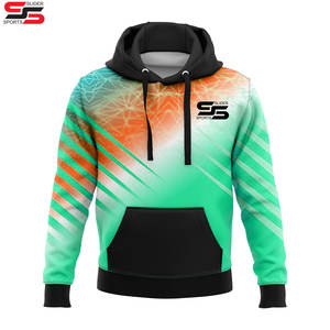 Algodón en blanco de lana gruesa de peso pesado de gran tamaño Logotipo de impresión personalizada de los hombres de sublimación térmica sudaderas con capucha para hombres Casual Streetwear - Product Image 3