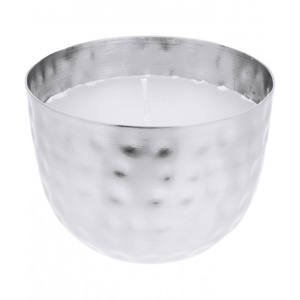 Nouveau Style métal Texture bougie pot pour la maison événement noël éclairage décor argent fini forme ronde bocaux à bougies - Product Image 5