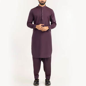 Vestido de moda shalwar kameez para hombre, traje masculino de gama alta con diseño de Eid, Kurta y shalwar - Product Image 2