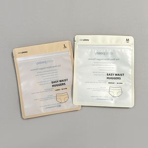 Sacchetto per Lingerie con Logo Personalizzato, Chiusura su 3 Lati, Busta per Imballaggio Abbigliamento, Sacchetto con Cerniera in Lamina, Borse per Biancheria Intima - Product Image 2