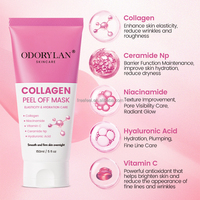 Masque de nuit au collagène en gros, hydratation lissante, masques faciaux en gelée peel-off au collagène marin, produits coréens de soin de la peau