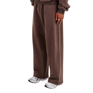 Conjunto Deportivo Extra Grande Color Marrón para Hombre, Sudadera con Capucha de Felpa Gruesa y Pantalones Deportivos de Pierna Ancha, Conjunto Casual de Dos Piezas para Invierno - Product Image 3