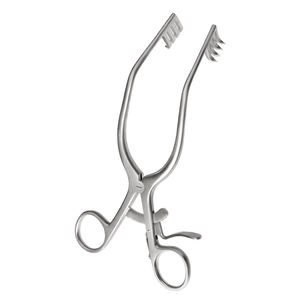 Rétracteur Weitlaner en acier inoxydable Source d'alimentation manuelle Outils chirurgicaux vétérinaires à retenue automatique Pointe/émoussée IMANS - Product Image 1