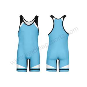 OEM Plus Size Personnalisé 100% Polyester Wrestling Singlet Nouveau Design Wrestling Gear - Product Image 2