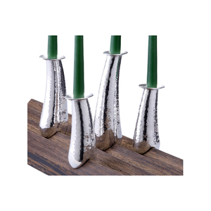 <b>Top</b> Selling Classic Silver Metal Candle Holder Stand High Quality Home Tableware Accessory for Christmas Easter and <b>Birthday</b> - Product Image 2