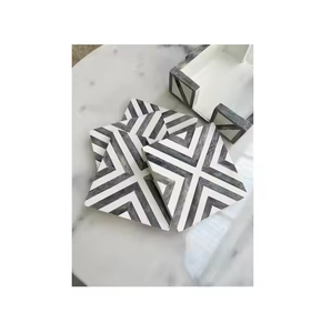 ถาดรองแก้วถ้วยชาทรงสี่เหลี่ยมแบบฝังกระดูก100% เป็นมิตรต่อสิ่งแวดล้อมสำหรับใช้ในสำนักงานและใช้ในบ้าน - Product Image 3