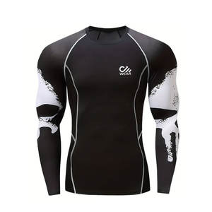 Haute qualité personnalisé Compression Performance Rash Guard pour hommes à manches courtes à manches longues Rush Guards - Product Image 4
