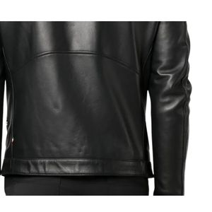 Chaqueta de Invierno Original de Piel de Oveja para Hombre, Cuello Alto, Logotipo Frontal, Impermeable, Resistente al Viento, OEM, Alta Calidad, Personalizable y Elegante - Product Image 6