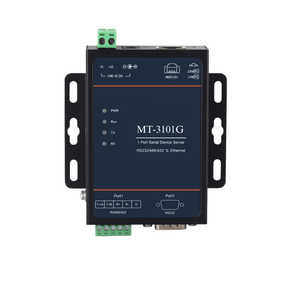 Servidor Serial Ethernet de Montaje en Pared, Convertidor de Comunicación de Red Industrial con Protocolo TCP/IP para Automatización Industrial - Product Image 1