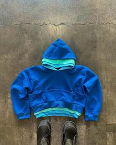 <b>Top</b> Selling Men's Hoodies New Design <b>Distress</b> Embroidery Winter 100% Cotton Digital Printing Low MOQ Wholesale Made in Pakistan - Product Image 2