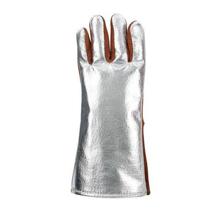 Gants de soudure en cuir de vache, résistants à la chaleur, gants de travail de protection, antidérapants, respirants, taille personnalisée - Product Image 4