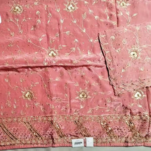 Designer moderne non cousu brodé à la main beau fond Chionan costumes de travail indien mode avant fêtes de style traditionnel - Product Image 1