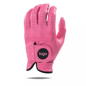 Guantes de Golf para adultos de piel de oveja transpirables personalizados de alta calidad para mujer, guante de Golf de cuero Cabretta Real, regalo deportivo - Product Image 3
