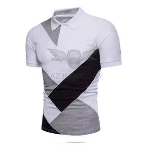 2023 hombres blancos hechos a medida de alta calidad para camiseta de Polo servicio OEM tela de punto de patrón sólido suministro directo de fábrica - Product Image 5