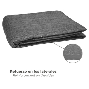 Vela de sombra triangular gris para jardín de 5.0 x 5.0 metros. - Product Image 5