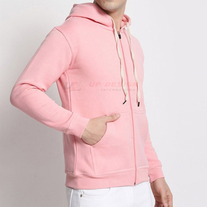 Meilleur prix pour les sweats à capuche zippés pour hommes, 100% coton, tissu respirant décontracté pour l'hiver, haute qualité, fabriqué au Pakistan - Product Image 6