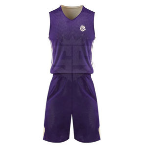 Uniforme de baloncesto reversible de moda para hombre superventas de talla grande, uniforme de baloncesto reversible estampado de alta calidad - Product Image 5