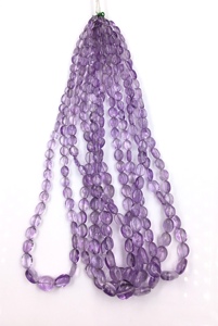 95.00กะรัตพลอยอเมทิสต์ธรรมชาติรูปไข่เรียบสำหรับทำเครื่องประดับอัญมณี - Product Image 5