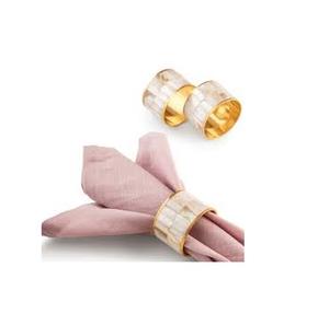 Haute Vente Nacre Ronds De Serviette Porte-Tissu Maison Restaurant Table Vaisselle Serviette Anneau Attrayant Look En Gros - Product Image 1