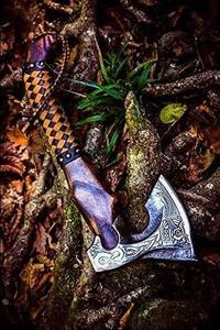 Hacha Vikinga de Acero Inoxidable de Alta Calidad NM, Hacha Personalizada para Exteriores de 20 Pulgadas, Hacha Vikinga para Acampar y Excursionismo. Hacha que necesitas - Product Image 5
