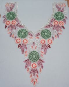 Fourniture en vrac Colliers en tissu brodé pour vêtements Conceptions et tailles personnalisées pour les marques de mode - Product Image 5