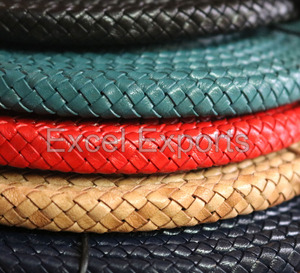 สายหนังถักแบบ DIY ขนาด1ม. 2มม. 5มม. 6มม. สำหรับผู้ชายผู้หญิงสร้อยข้อมือกระเป๋าถือโซฟาเฟอร์นิเจอร์ - Product Image 4