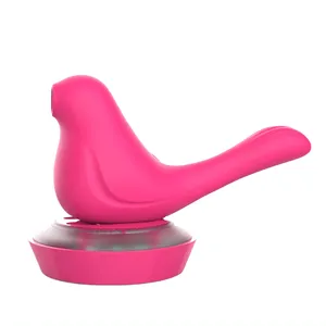 鳥の形のデザイン吸引女性用バイブレーターソフトシリコン工場価格卸売Sexshop毛皮Frauen G-Punkt-Massagegerat