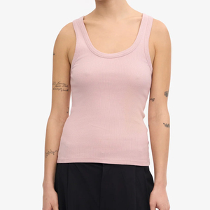 เสื้อกล้ามสำหรับผู้หญิงคอตักสีทึบใส่ออกกำลังกาย - Product Image 1