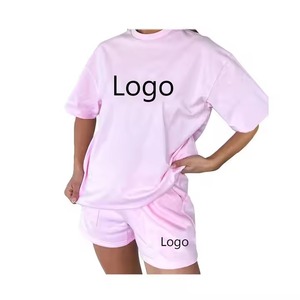 ชุดเสื้อยืดลำลองผู้หญิง Zitong ผ้าสแปนเด็กซ์/คอตตอน แขนสั้น ระบายอากาศ พิมพ์ลายดิจิทัล ทรงหลวม คอกลม สำหรับฤดูร้อน - Product Image 1