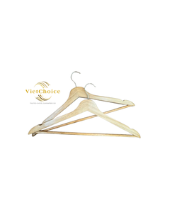 100% Natural Single Tier Flat <b>Wood</b> <b>Hangers</b> Customizable Logo Multifunction Design Hook Type Installation for Wardrobe Living - Product Image 5
