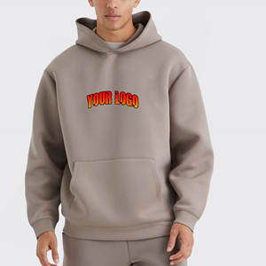 Sweat à capuche en coton uni pour homme, sweat à capuche personnalisé pour homme, sweat à capuche oversize, sweat à capuche court et ample pour homme - Product Image 4