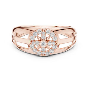 Anillo de Diamante Redondo Cultivado en Laboratorio en Oro Blanco de 14K para Mujer |   Ropa de Uso Diario |   Diamante Cultivado Nuevo - Product Image 2