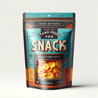 Sacs d'Emballage Alimentaire Refermables, Sachets Doypack pour Fruits Secs et Snacks, Sachets Zip en Aluminium Auto-scellants