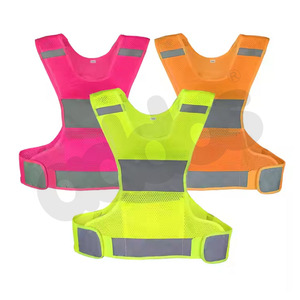 100% polyester Áo khoác bảo hộ lao động HI VIS bảo hộ lao động phụ nữ HI VIS phản ánh chạy an toàn cảnh báo phản quang vest - Product Image 5