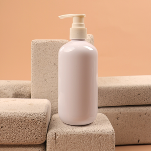 Botellas de plástico PET de forma cilíndrica para cosméticos, champú, acondicionador, loción, opciones de color con embalaje de cabezal de bomba - Product Image 3