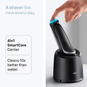 Afeitadora Eléctrica Recargable para Hombre, Afeitadora en Seco y Húmedo, Estación de Limpieza, 60 Minutos de Autonomía, Idioma Alemán, Resistente al Agua IPX7, Accesorios - Product Image 4