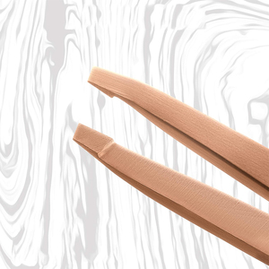 Pinzas para Cejas de Alta Calidad, Color Marrón, Metal, Acero, Herramienta de Depilación, Pinzas para Cejas para Uso en el Hogar y en Salones de Belleza - Product Image 6