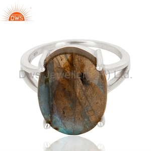 Designer 925 Sterling Silver <b>Ring</b> Labradorite Gemstone <b>Ring</b> <b>Indian</b> Jewelry Manufacturer Supplier - Product Image 4