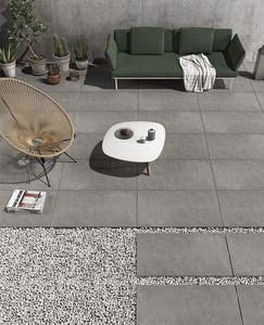 Meilleure qualité 20mm Heavy Duty Granit Grey Anti-Frost Black Stone 2x2 Carreaux de porcelaine pour usage extérieur importés d'Europe Inde - Product Image 4