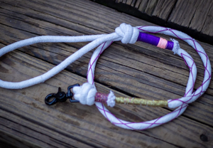 Laisse en corde de coton personnalisée pour chien, laisse réfléchissante biologique blanche faite à la main, cordes souples, corde colorée pour collier de chien - Product Image 2