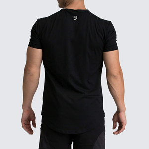 Spandex/Jersey de coton personnalisé de grande taille respirant conception vierge Muscle Fit T-Shirt de course pour les hommes de Fitness entraînement Gym - Product Image 2