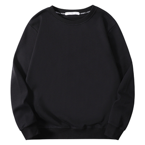 Sweat-shirt ras du cou uni personnalisé en coton polyester rose à impression brodée sweat-shirt ras du cou pour femmes - Product Image 2
