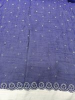 Saree de travail en soie Fendy de haute qualité avec broderie complexe parfait pour les occasions traditionnelles et les célébrations festives